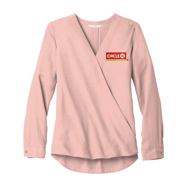 Port Authority ® Ladies Trendy Silhouette Wrap Blouse Thumbnail