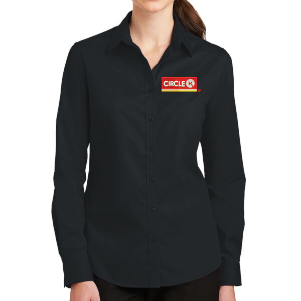 Port Authority® Ladies SuperPro™ Twill Shirt Thumbnail